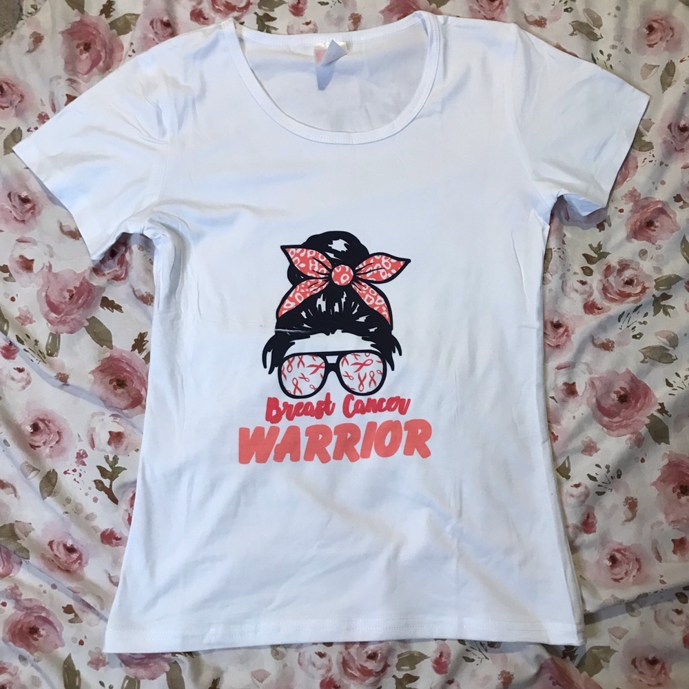 BREAST CANCER WARRIOR T -SHIRT Short Sleeve